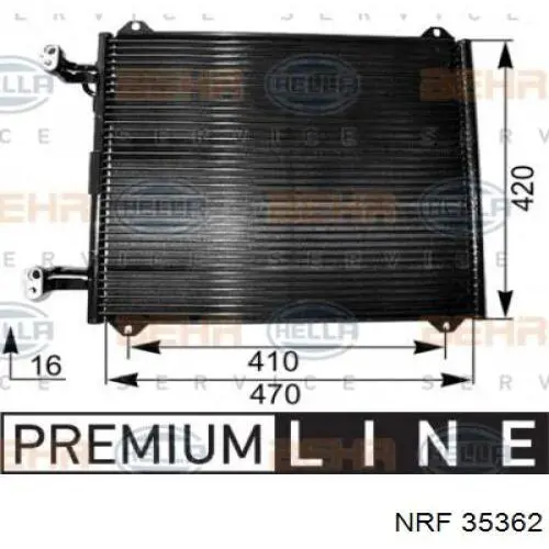Купить 35362 NRF Радиатор системы охлаждения кондиционера
