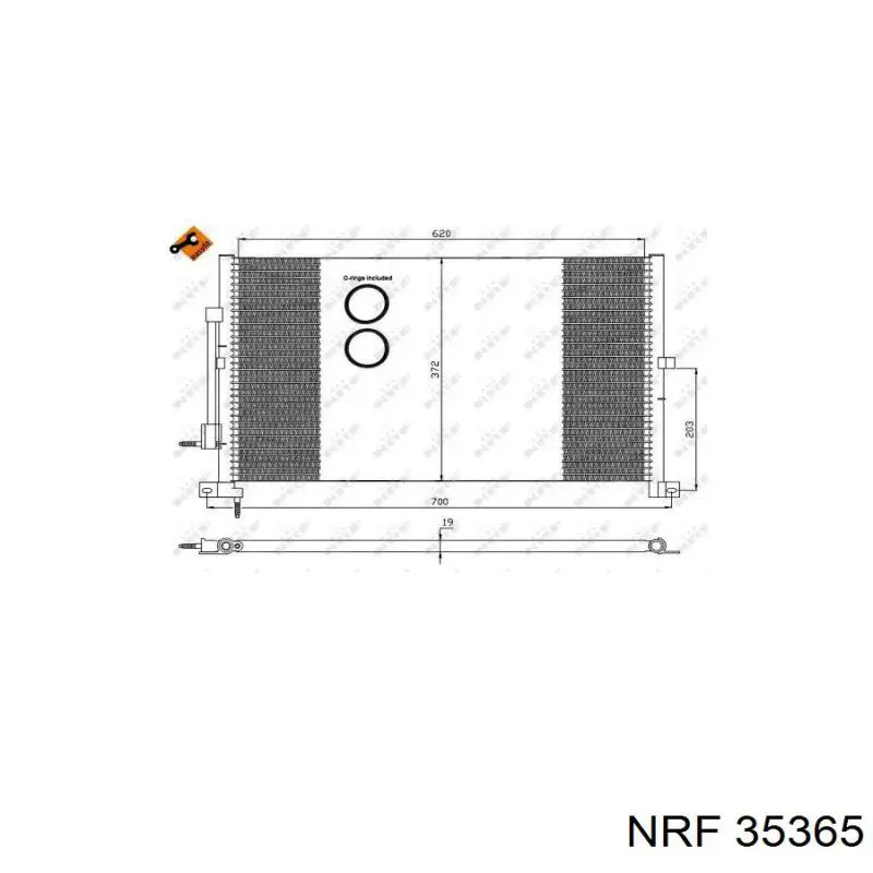 Конденсатор кондиционера NRF 35365 цена, от 68.48 USD