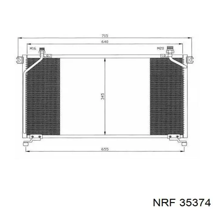 Радиатор охлаждения кондиционера Nissan/Infiniti 921100F060
