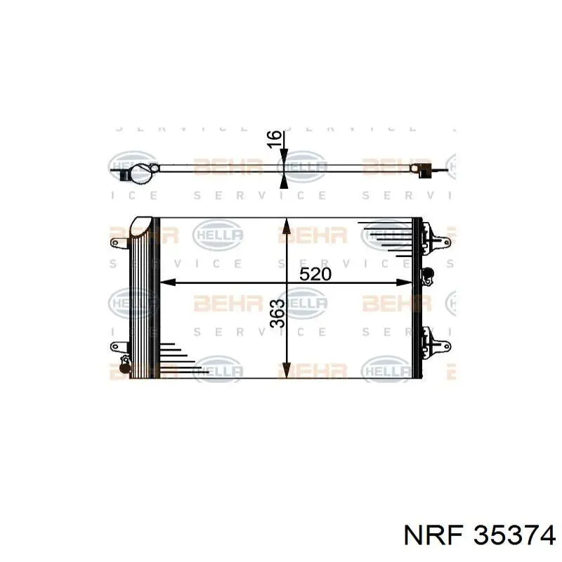 Радиатор кондиционера 921100F060 Nissan/Infiniti