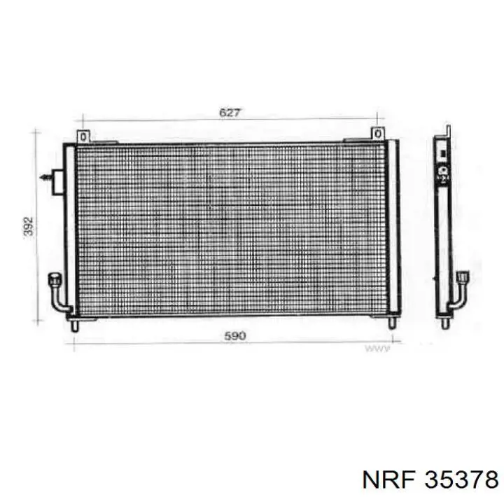 Купить 35378 NRF Радиатор системы охлаждения кондиционера
