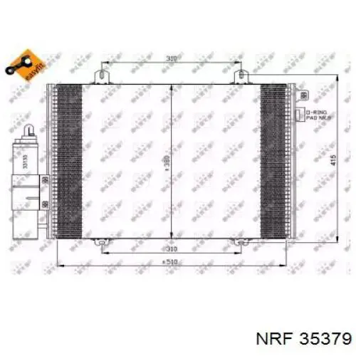 Радиатор кондиционера 77004141103 Renault (RVI)