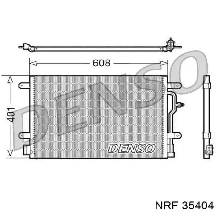 Радиатор охлаждения кондиционера NRF 35404