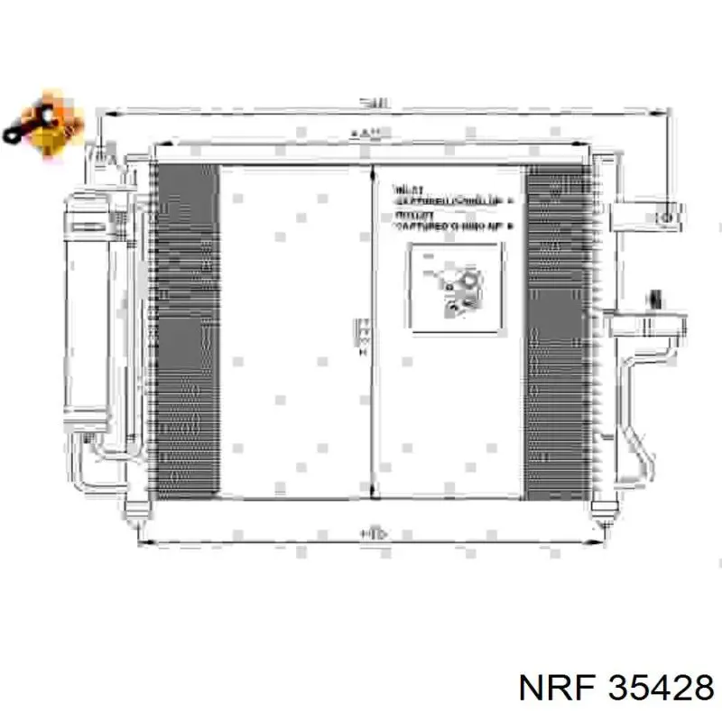 Радиатор кондиционера 35428 NRF