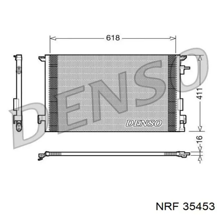 Радиатор кондиционера 35453 NRF