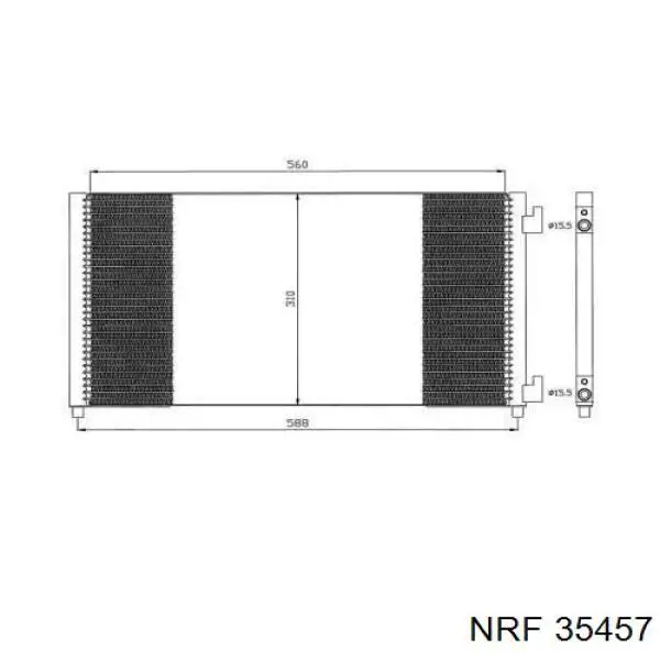 Радиатор кондиционера 35457 NRF