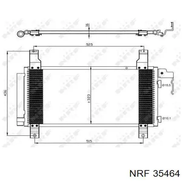 Радиатор кондиционера 35464 NRF