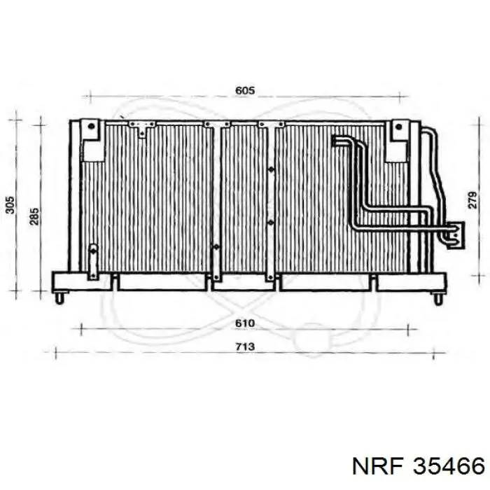 Радиатор кондиционера 35466 NRF