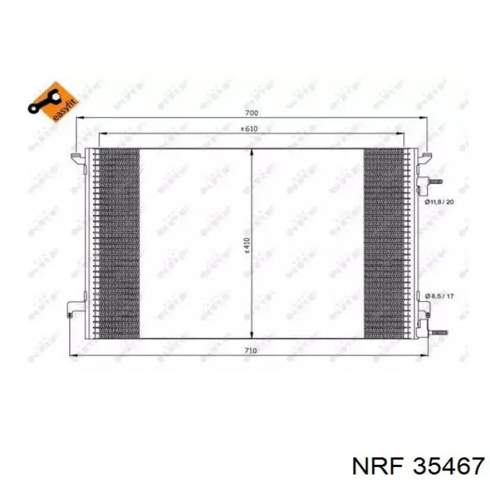 35467 NRF радиатор кондиционера