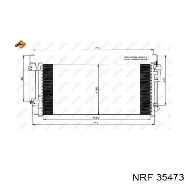 Радиатор кондиционера S976063A101 Hyundai/Kia