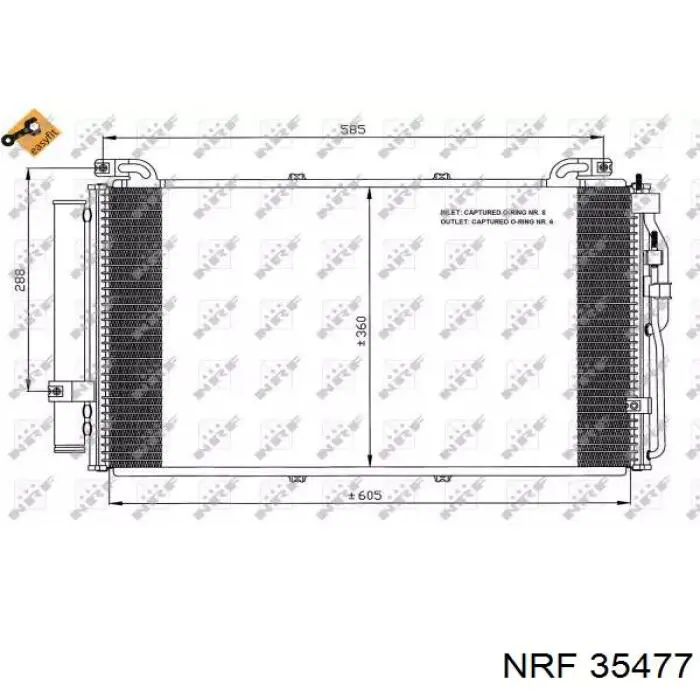 Радиатор кондиционера 35477 NRF