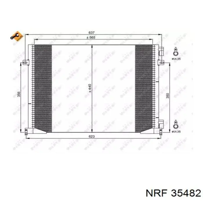 Конденсатор кондиционера Depo/Loro/Abakus 0370160033 цена, от 93.63 USD