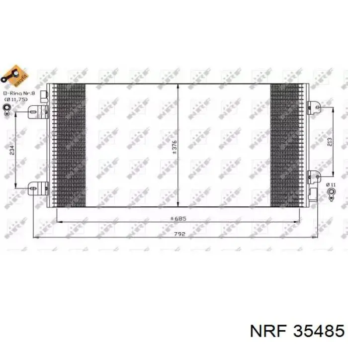 Condensador aire acondicionado 35485 NRF