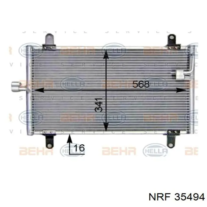 Купить 35494 NRF Радиатор системы охлаждения кондиционера