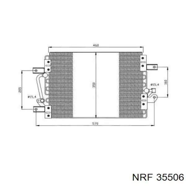 Радиатор кондиционера 35506 NRF