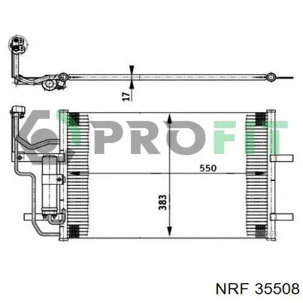 Купить 35508 NRF Радиатор системы охлаждения кондиционера