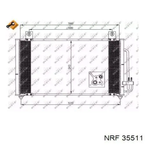 Condensador aire acondicionado 35511 NRF