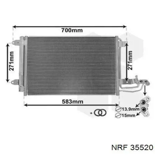 Конденсатор кондиционера NRF 35520 цена, от 69.35 USD
