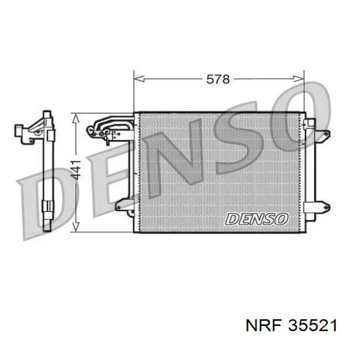 Конденсатор кондиционера NRF 35521 цена, от 95.01 USD