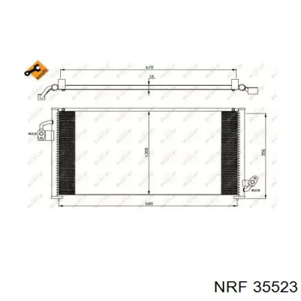 35523 NRF радиатор кондиционера