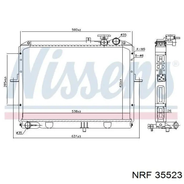 Купить 73210FC031 Subaru Радиатор системы охлаждения кондиционера