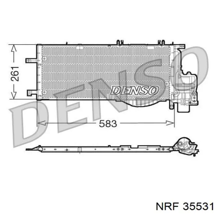 Купить 35531 NRF Радиатор системы охлаждения кондиционера