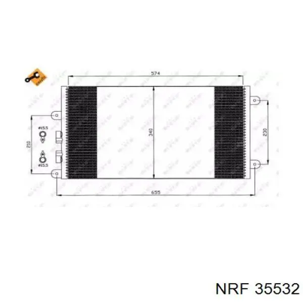 Радиатор кондиционера AC830114 Maxgear