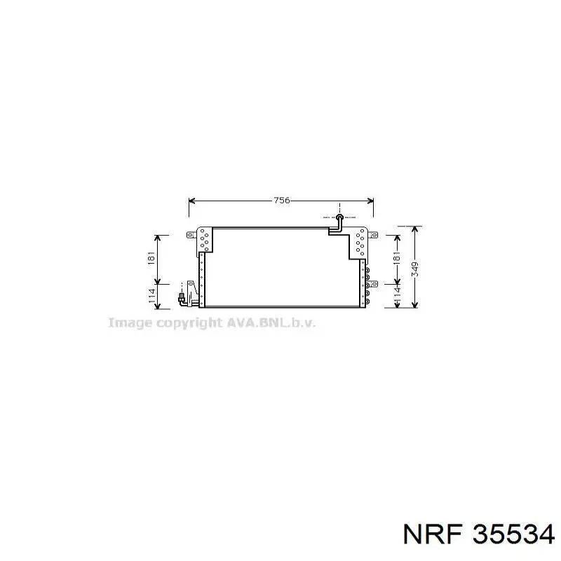 Купить 35534 NRF Радиатор системы охлаждения кондиционера