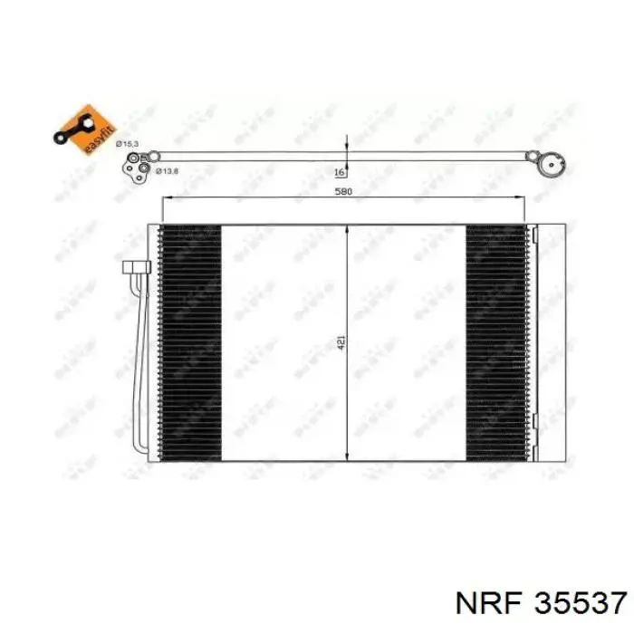 Aire acondicionado capacitor 35537 NRF