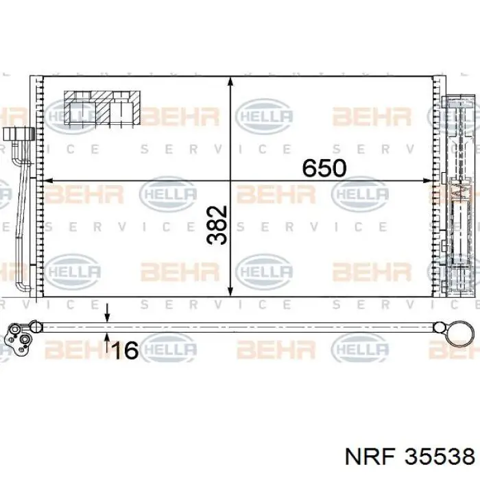 Конденсатор кондиционера NRF 35538 цена, от 93.49 USD