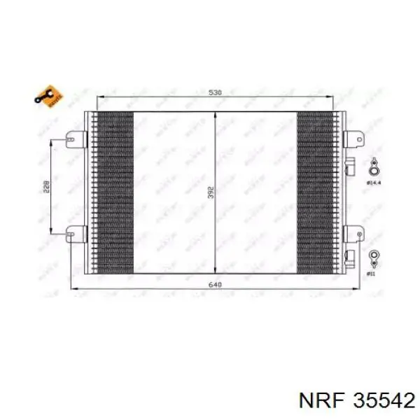 35542 NRF радиатор кондиционера