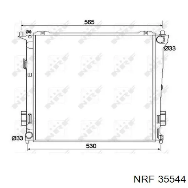 Радиатор кондиционера 35544 NRF
