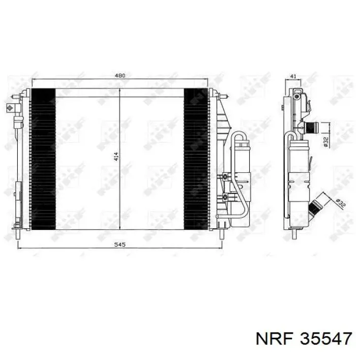 35547 NRF радиатор