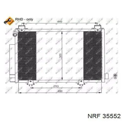 35552 NRF радиатор кондиционера