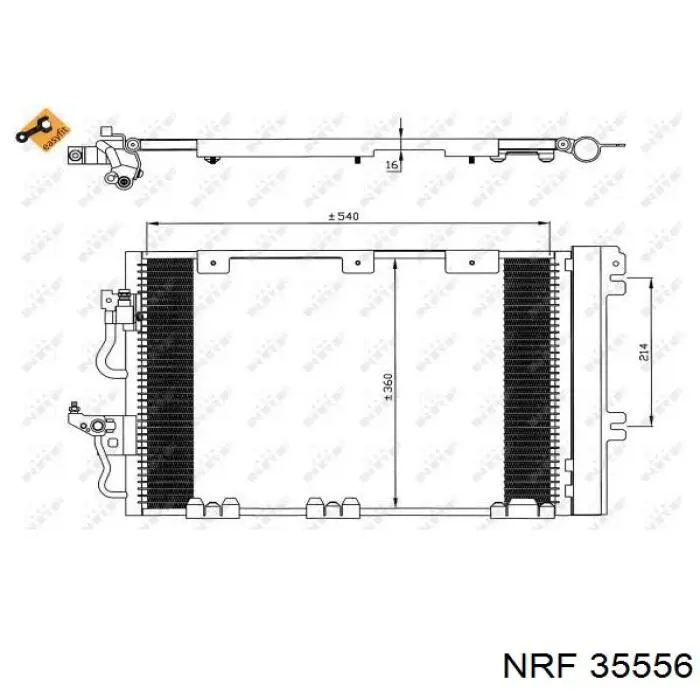 CCS-PL-040 NTY радиатор кондиционера