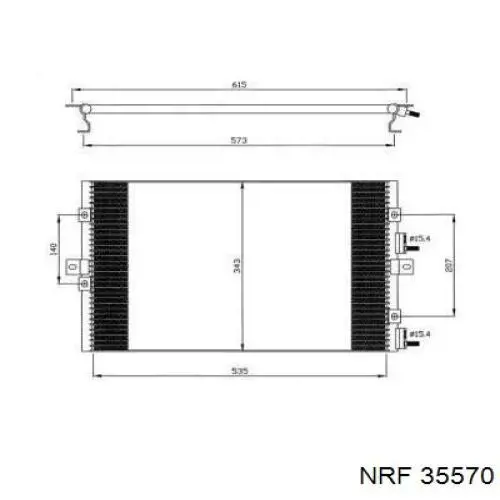 Радиатор кондиционера 35570 NRF