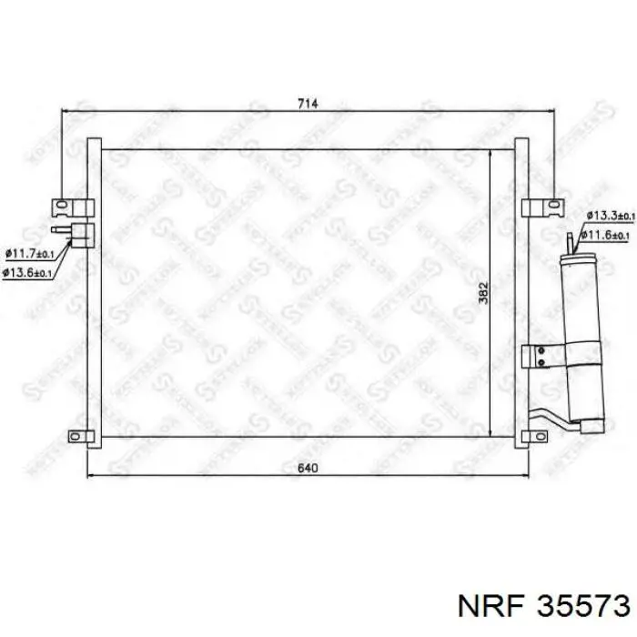 Конденсатор кондиционера NRF 35573 цена, от 94.39 USD
