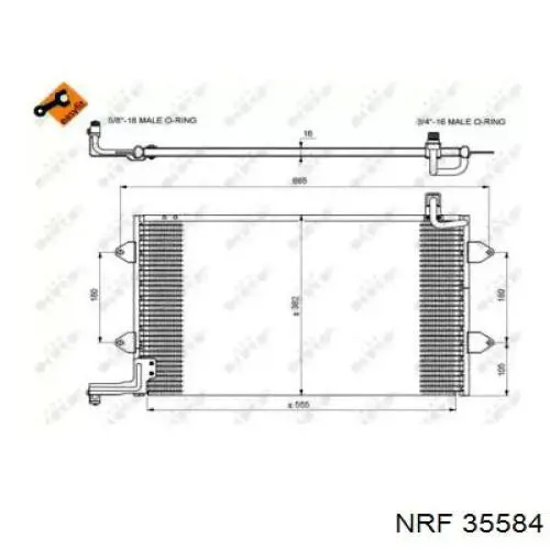 Радиатор охлаждения кондиционера Hart 602262