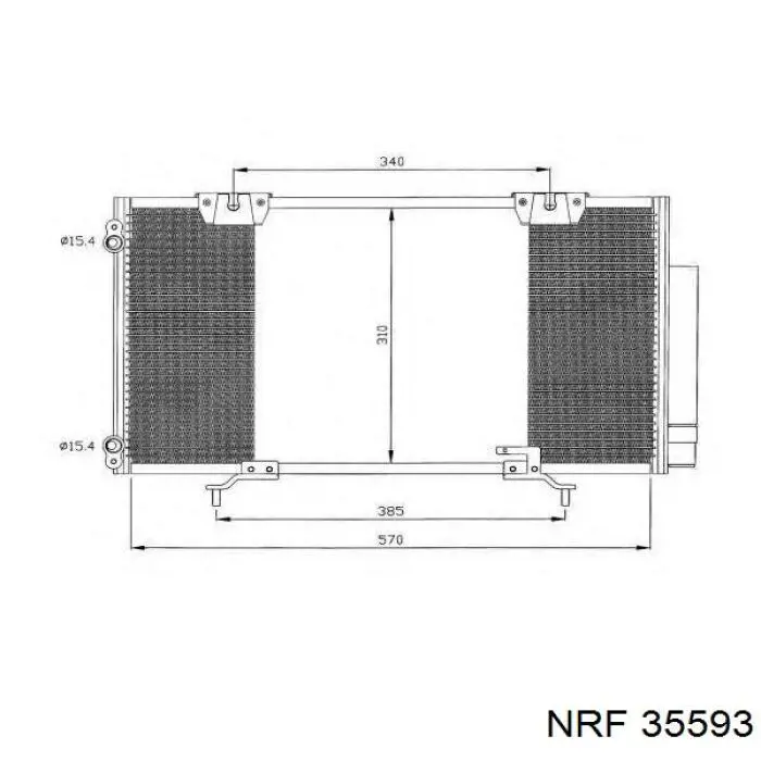 Радиатор кондиционера 35593 NRF