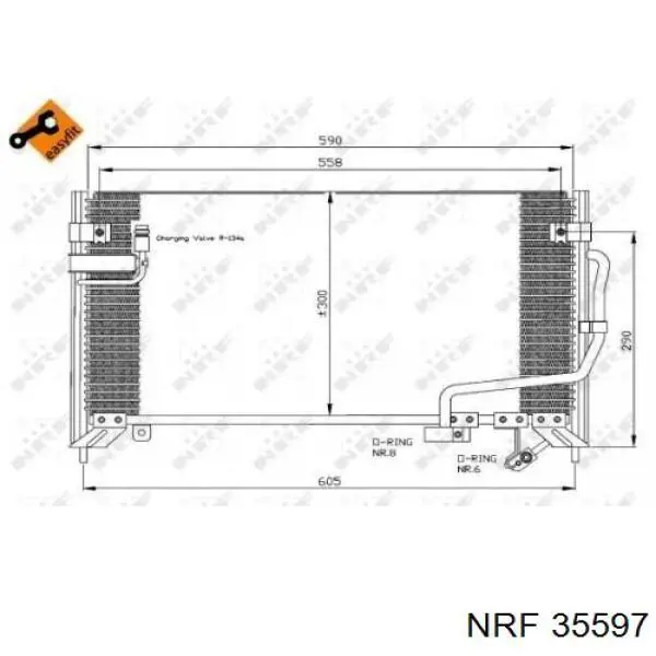 Конденсатор кондиционера Mazda D26761480A цена, от 76.24 USD