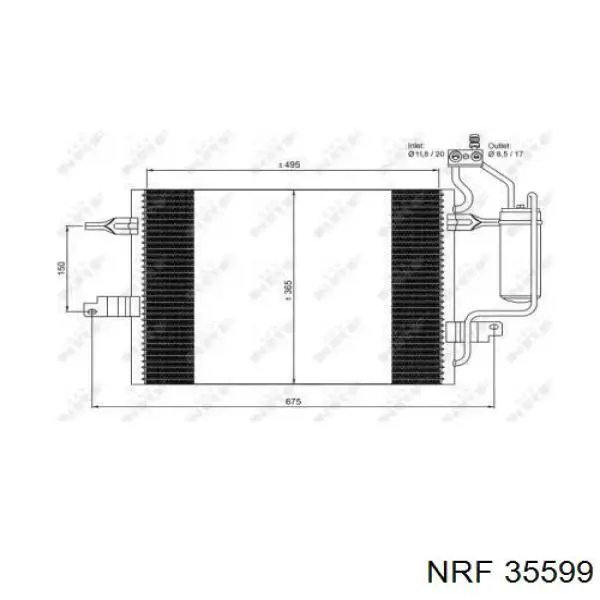 Конденсатор кондиционера NRF 35599 цена, от 83.10 USD