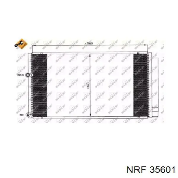 Радиатор кондиционера 35601 NRF