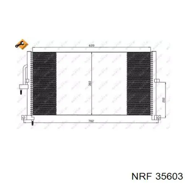 Condensador aire acondicionado 35603 NRF