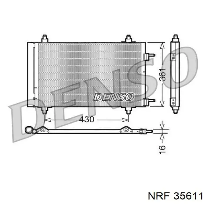 Купить 35611 NRF Радиатор системы охлаждения кондиционера