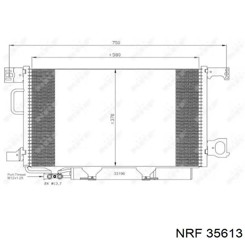 Купить 35613 NRF Радиатор системы охлаждения кондиционера