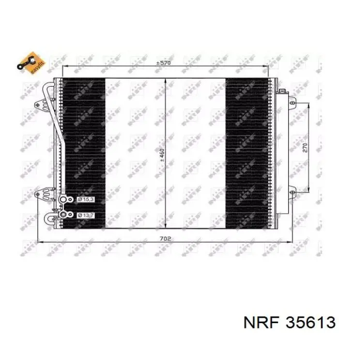 Condensador aire acondicionado 35613 NRF