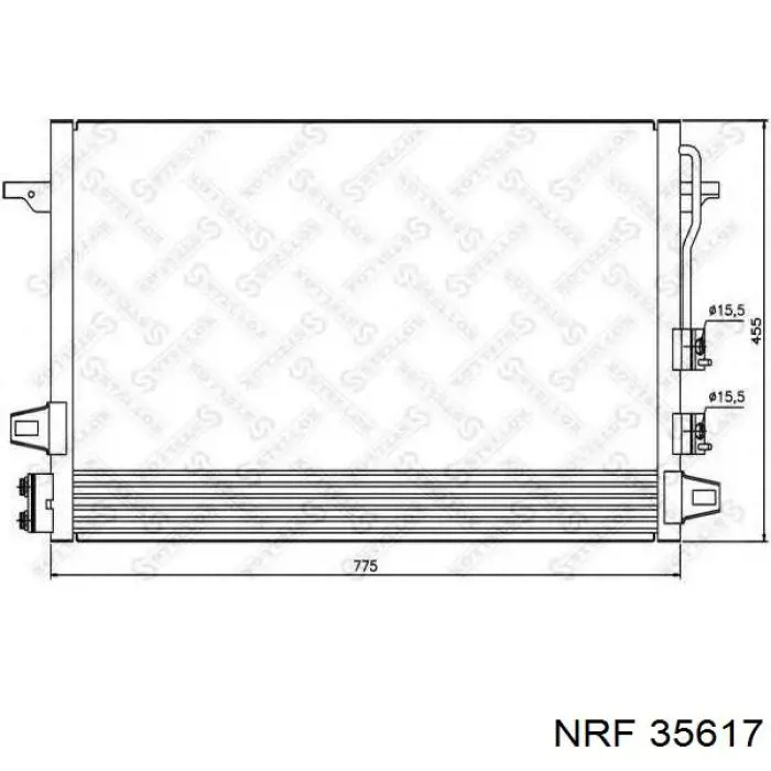 Радиатор кондиционера 35617 NRF