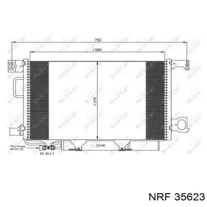 Condensador aire acondicionado 35623 NRF