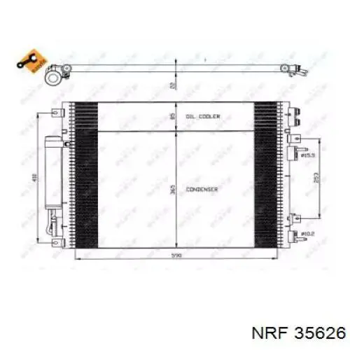 Радиатор кондиционера 35626 NRF