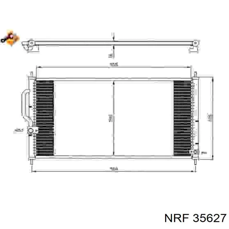 Condensador aire acondicionado 35627 NRF